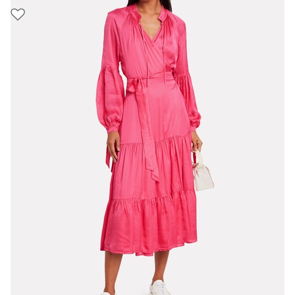 NWT Munthe Helmut Satin Wrap Dress - Picture 1 of 11